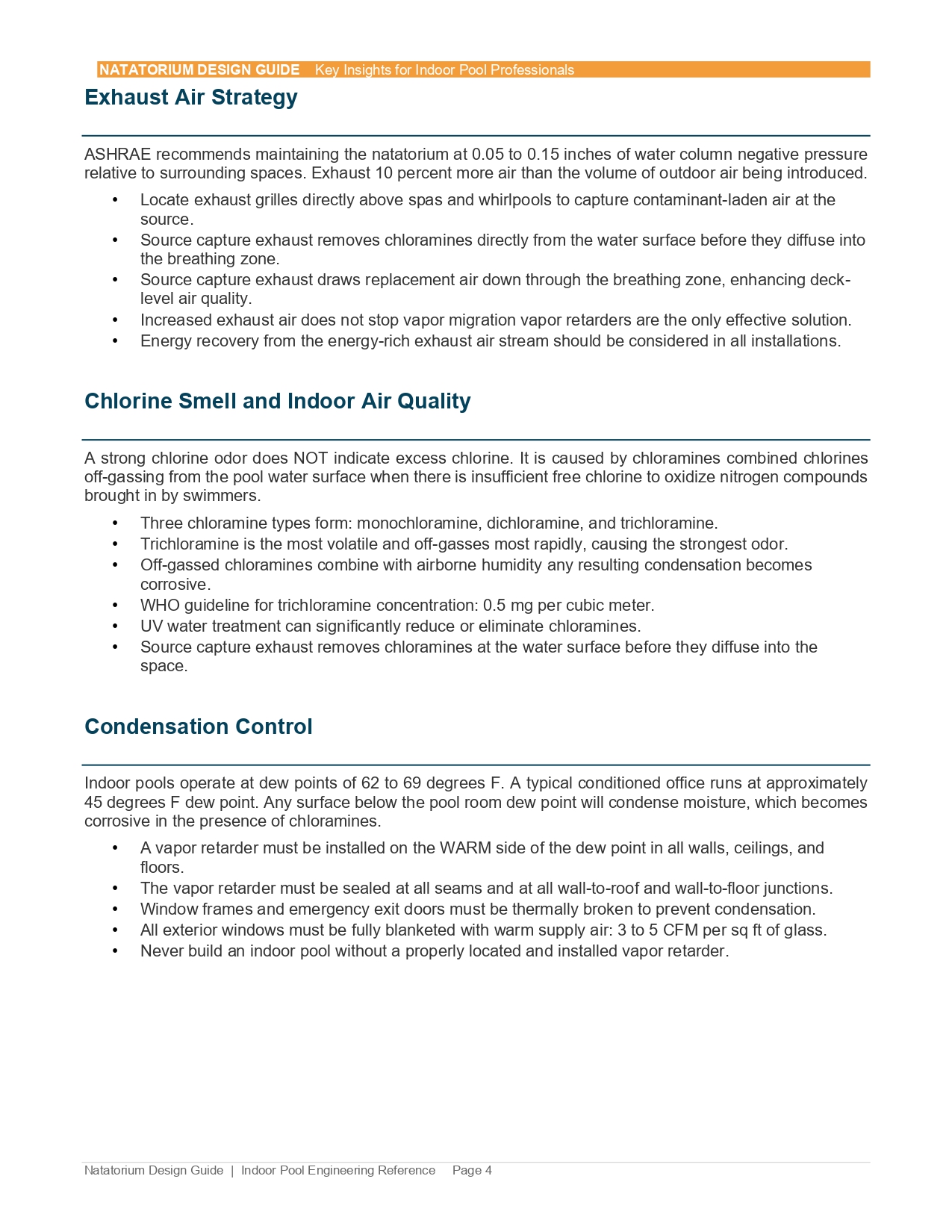 NATATORIUM DESIGN GUIDE